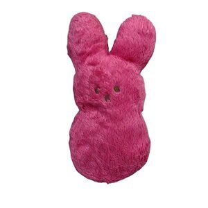 Peeps Pink Bunny Plush Stuffed Animal Easter Large‎ 16 Inch Fuzzy Soft Toy